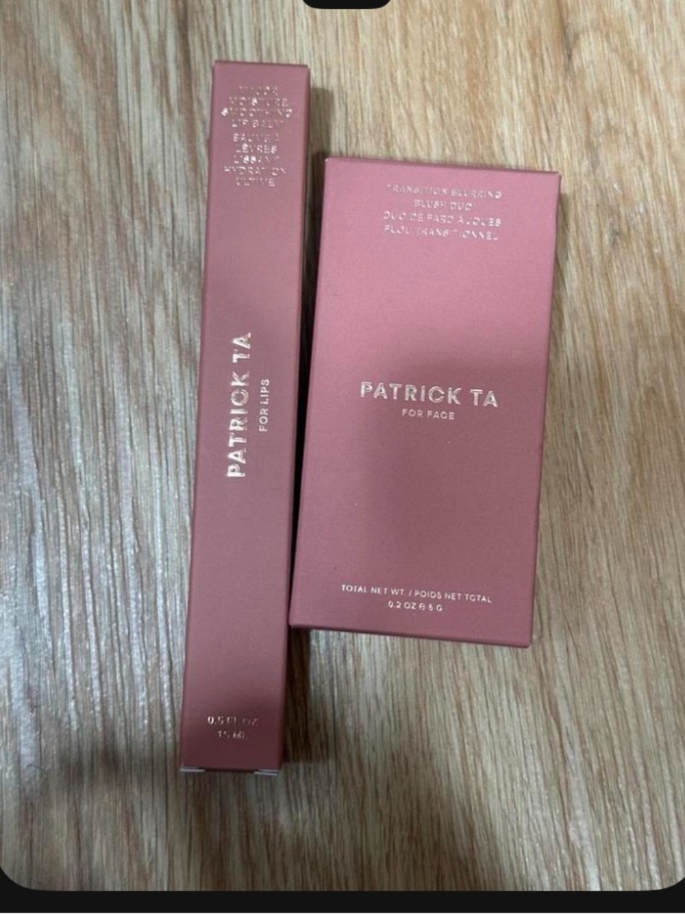 Patrick Ta Rose Pink Lip and Face Set - Soft Pink bundle NEW